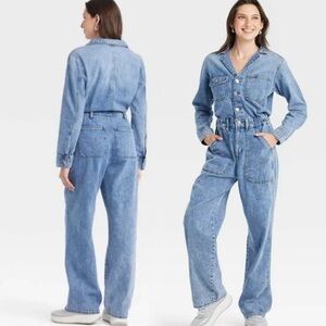 Stylish Blue Denim Jumpsuit